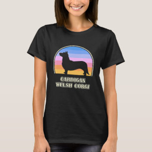 Cardigan Welsh Corgi Vintag Sunset Dog T-Shirt