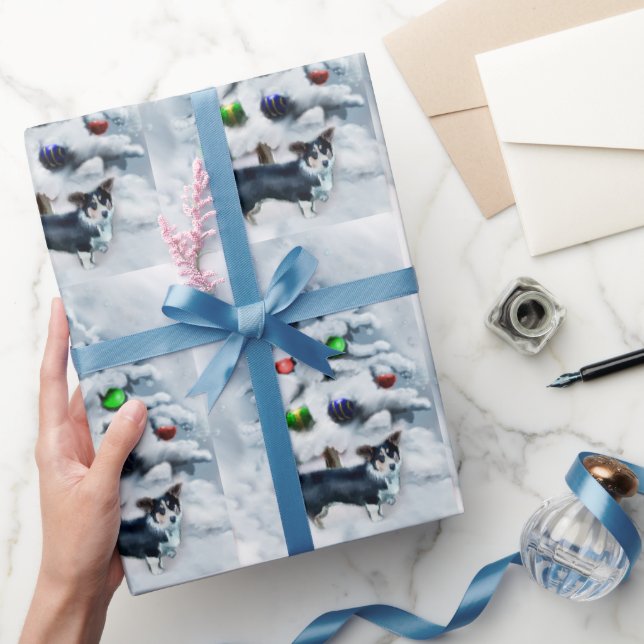 Cardigan Welsh Corgi Weihnachten Geschenkpapier (Schenken)