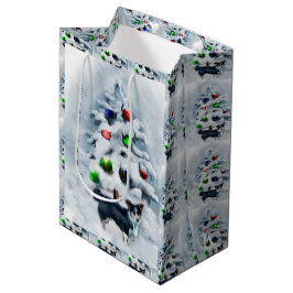 Cardigan Welsh Corgi Weihnachten Mittlere Geschenktüte