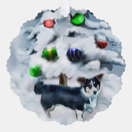 Cardigan Welsh Corgi Weihnachten Ornament Karte