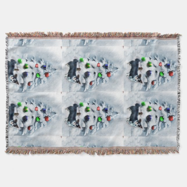 Cardigan Welsh Corgi Weihnachtsgeschenke Decke (Vorderseite)