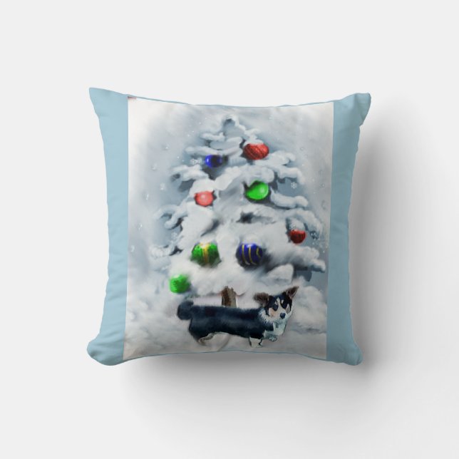 Cardigan Welsh Corgi Weihnachtsgeschenke Kissen (Vorderseite)