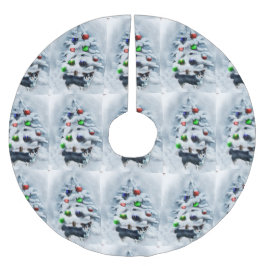 Cardigan Welsh Corgi Weihnachtsgeschenke Polyester Weihnachtsbaumdecke