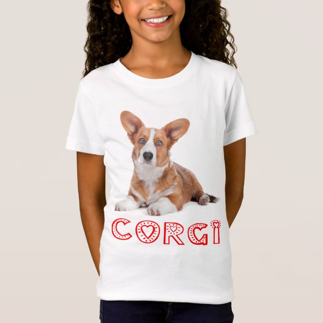 Cardigan Welsh Corgi Welppy Dog Red Liebe T-Shirt (Vorderseite)