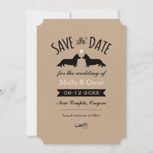 Cardigan Welsh Corgis Hochzeit Terminankündigung Save The Date
