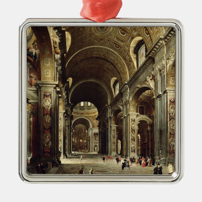 Cardinal Melchior de Polignac Silbernes Ornament (Vorne)