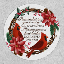 Cardinal Memorial Wreath