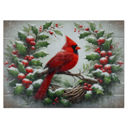 Cardinal Nest Holiday Cutting Board Schneidebrett