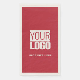 cardinal red with your logo serviette