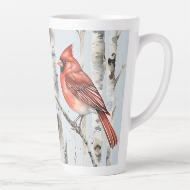 Cardinal with Birches (matching journal available) Milchtasse (Rechts)