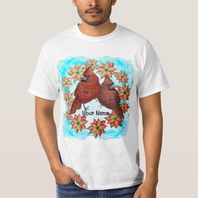 Cardinals Poinsettias T-Shirt (Vorderseite)