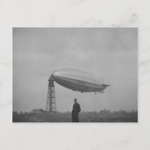 Cardington, Luftschiff R100 auf Festmast Postkarte