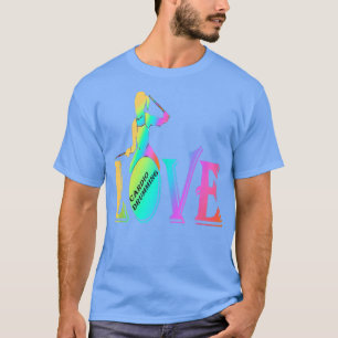 Cardio and gym colored love cardio drumming  T-Shirt