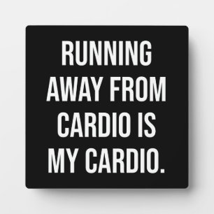 Cardio - Funny Gym Workout Fotoplatte