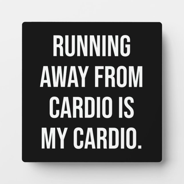 Cardio - Funny Gym Workout Fotoplatte (Vorderseite)