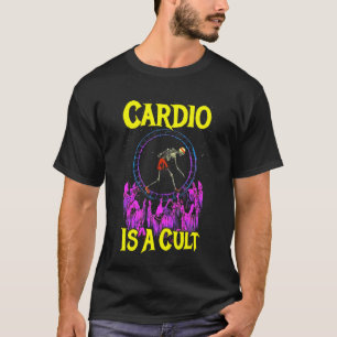 Cardio ist ein Kult Skelett Lustiges Workout Fitne T-Shirt