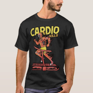 Cardio tötet Skelett-Schädel Lauf-Marathon-Läufer T-Shirt