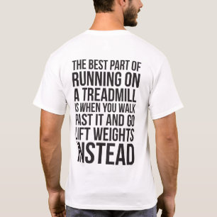 Cardio, Treadmill Running vs Lifting - Funny Gym T-Shirt