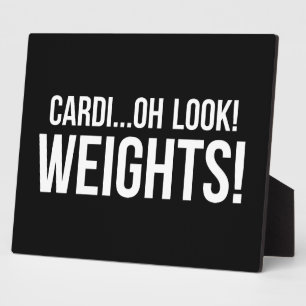 Cardio vs Weights - Funny Novelty Gym Workout Fotoplatte