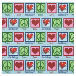 Cardiologin Peace Liebe Cardiology Stoff