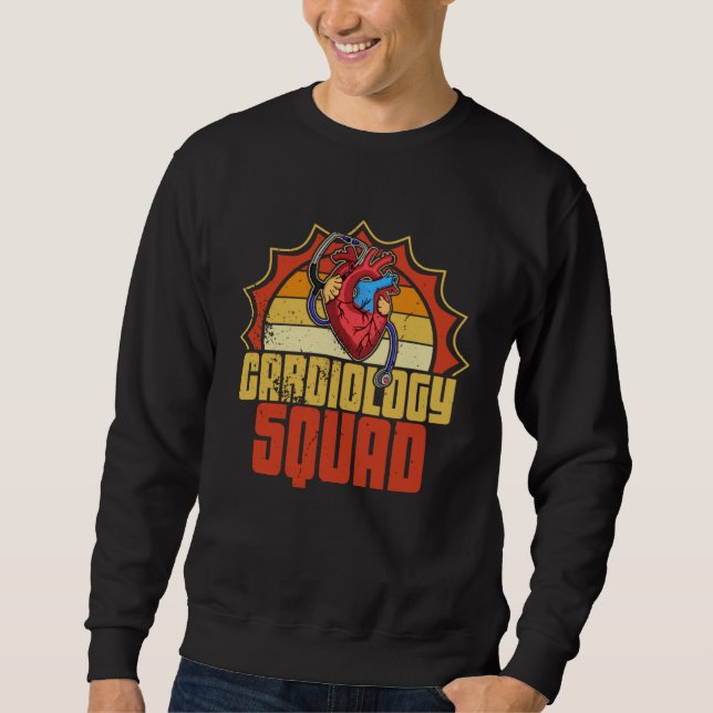 Cardiology Cardiologist Cardiograph Nurse Professi Sweatshirt (Vorderseite)
