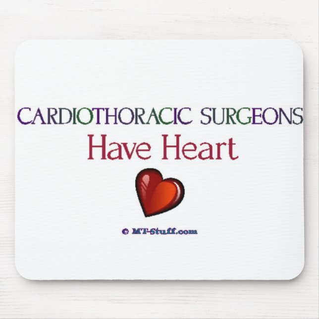 Cardiothoracic Chirurgen haben Herz Mousepad (Vorne)