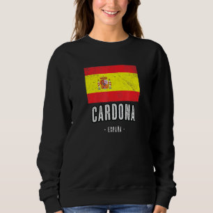 Cardona Spanien Flagge Stadt Bandera Ropa Sweatshirt