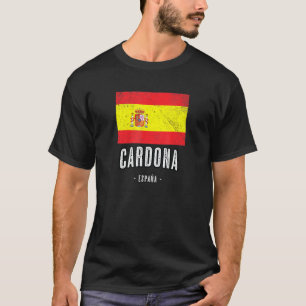 Cardona Spanien Flagge Stadt Bandera Ropa T-Shirt