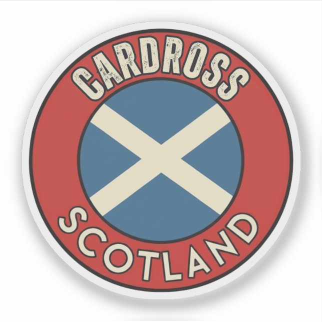Cardross, Schottland Aufkleber (Vorderseite)