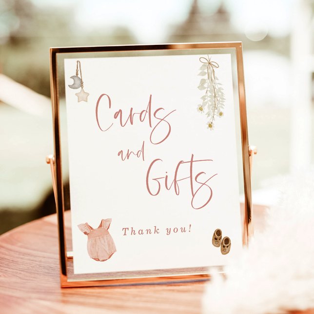 Cards and Gifts Baby Shower, Boho Girl Baby Shower Poster (Von Creator hochgeladen)