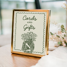 Cards and Gifts Fresh Off The Market Bridal Sign Poster