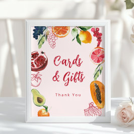Cards and Gifts Off the Market Vibrant Bridal Poster