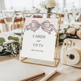 Cards and Gifts Pink Ice Cream Sundae Baby Shower Poster