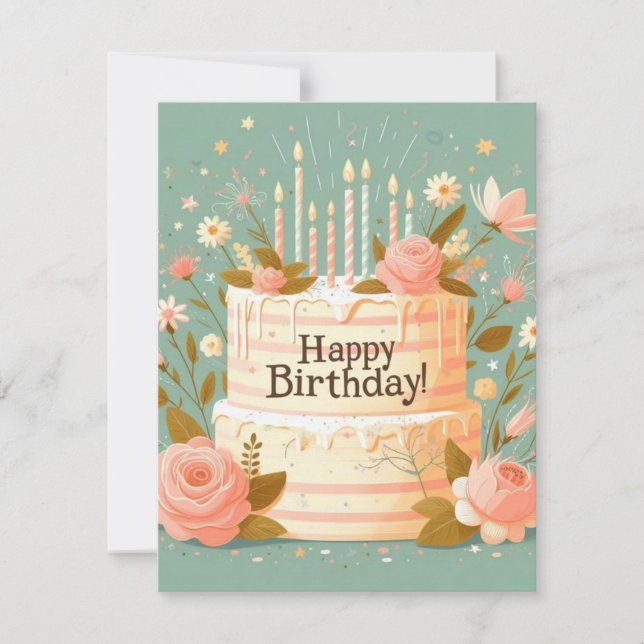 Cards Birthday Feiertagskarte (Vorderseite)