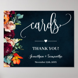 Cards Brautparty Wedding Navy Weinzeichen Poster