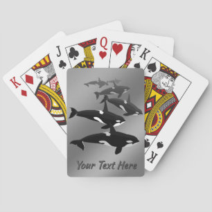 Cards Custom Killer Whales Spielkarten