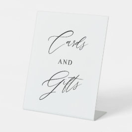 Cards & Gifts Wedding Sign | Minimalist Modern  Sockelschild