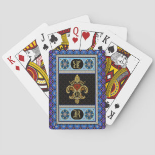 Cards Monogram R One of a kind View notes please Spielkarten