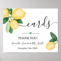 Cards Signature Lemons Brautparty Hochzeitsempfang