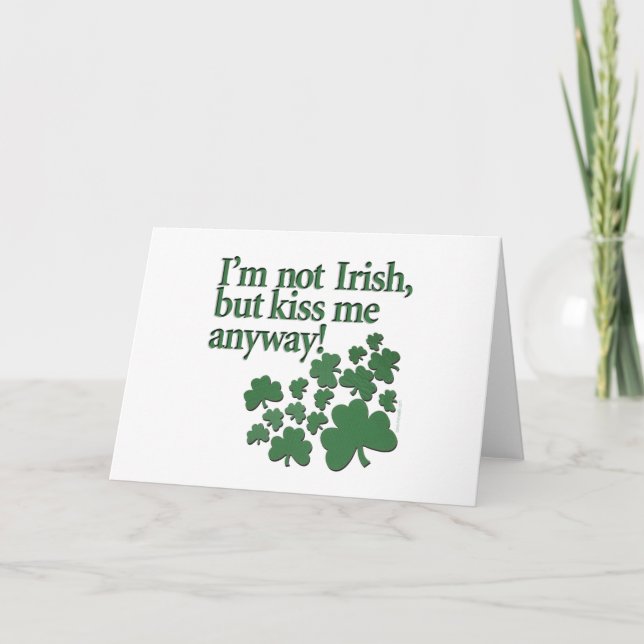 CARDS: St. Patrick's - Ich bin nicht irisch... Karte (Vorderseite)