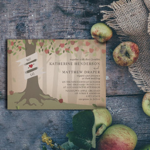 Cardstock Inspiriert Apple Orchard Hochzeit Einladung