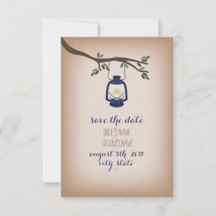 Cardstock Inspiriert Blue Camp Lantern Save the Da Save The Date