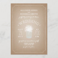 Cardstock Inspiriert Gipskraut Mason Jar Wedding