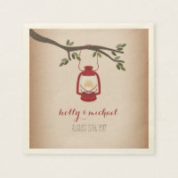 Cardstock Inspiriert Red Camping Lantern Wedding