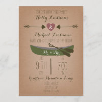 Cardstock inspiriertes Kanu + Die Wedding Pfeile