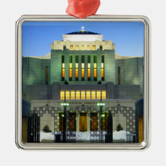 Cardston Alberta Tempel-Quadrat-Verzierung Silbernes Ornament