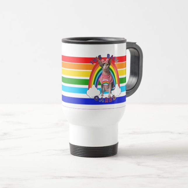 Care Bare Pride Rainbow Coffee Tasse (VorderseiteRechts)