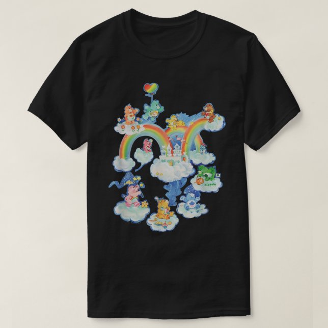 Care Bears Cloud and Rainbows Bären Group T-Shirt (Design vorne)