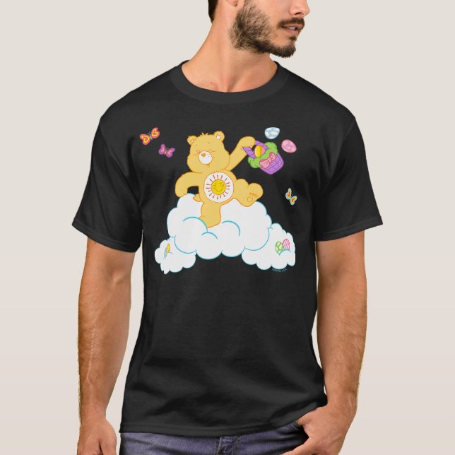 Care Bears Easter Egg Hunting With Funshine Bear T-Shirt (Vorderseite)