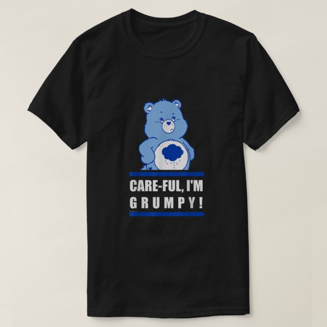 Care Bears Grumpy Bear CareFul Poster  T-Shirt (Design vorne)